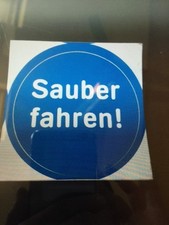 Aufkleber „Sauber fahren“ / 2 Stück / für Erdgas & Elektro Autos / Hybrid Autos