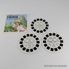 1958 View-Master HEIDI B425 - Complete 3 Reel Set Booklet GAF