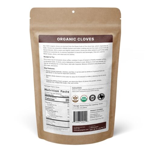 Organic Whole Cloves-USDA Certied Whole Spice for Cooking Seasoning Aromatherapy - Picture 2 of 11