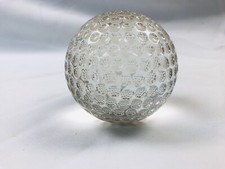 Vintage Clear Glass Golf Ball Paperweight