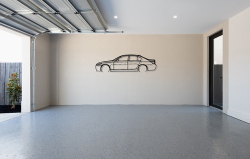Bmw E60 Wandkunst aus Metall Wandbilder Silhouette SEDAN M5 540 535 530 I D 5 - Picture 5 of 9