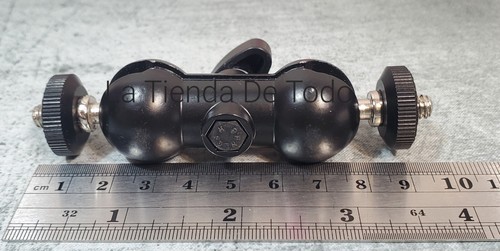 CAMERA DOUBLE BALL HEAD BALLHEAD MOUNT READ - Picture 2 of 3