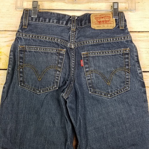 Levis 550 Youth Boys 9 Reg Relaxed Fit Straight Leg Denim Jean Vintage 90s Red - Picture 5 of 9