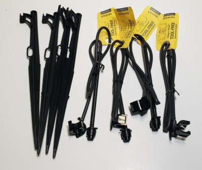 Raindrip A161CPUB Plastic Drip Irrigation Tubing Stake 2 L ft. x 13 H in. 4 Pack