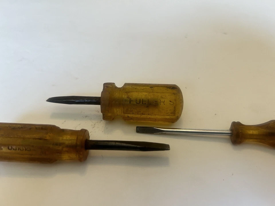 Destornilladores ranurados rechonchos de colección hechos en EE. UU. Amalite Fuller otros Foto 3 de 4