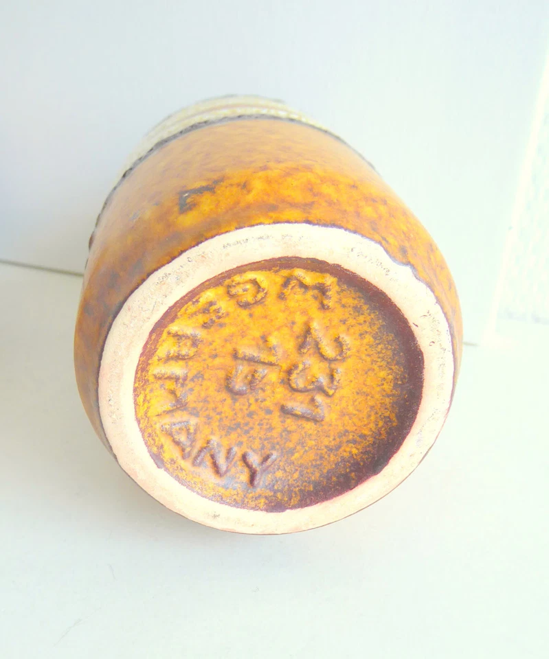 Vintage Scheurich Vase gelb, Modell 231-15, Mid Century Modern - Bild 2 von 2