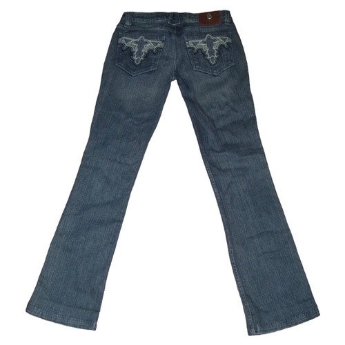 Jeans Femme Antik Denim Vintage - Taille 29, Bootcut, Poches Brodées, Délavage Foncé