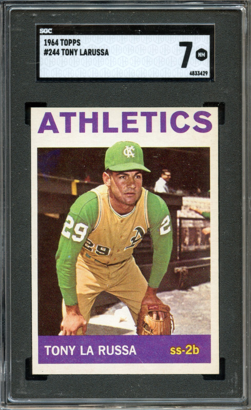 SGC BB - 1964 Topps - #244 - Tony Larussa - SGC 7 - NM