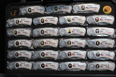 U.S. Presidential Pocket Knife Set of 43 with Case Presidents