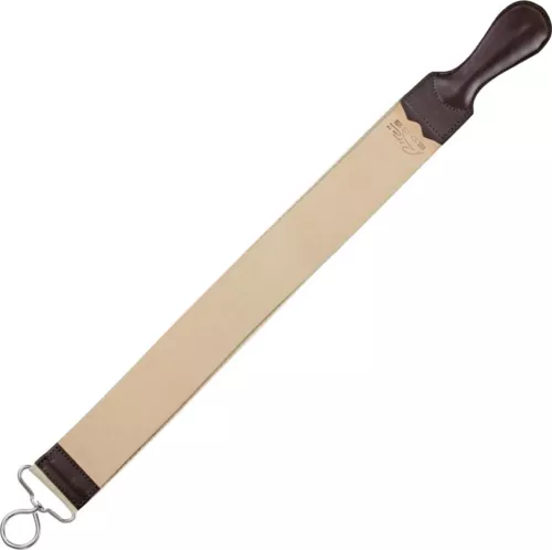 Photo 1 of Rite Edge Razor Strop Wide Leather Construction Ring On One End And Grip Handle