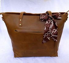 S Zone Leather Tote