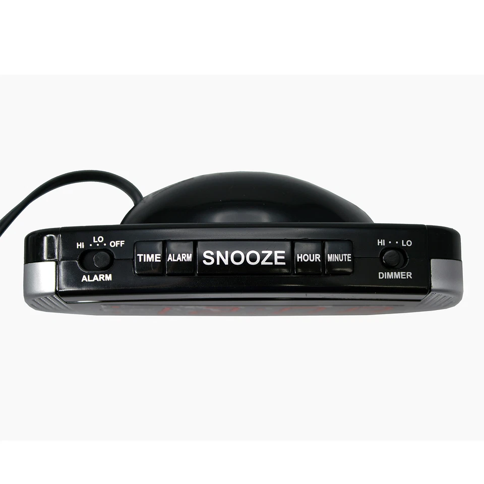 30240 Equity от La Crosse переменного тока супер громкий 0,9» красный светодиодный цифровой будильник - Изображение 4 из 4