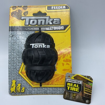 TONKA REAL TOUGH DOG FEEDER, STRONG AS A REAL TIRE