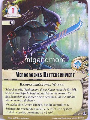Warhammer 40000 Conquest LCG - 1x #014 Verborgenes Kettenschwert - Dschungel von