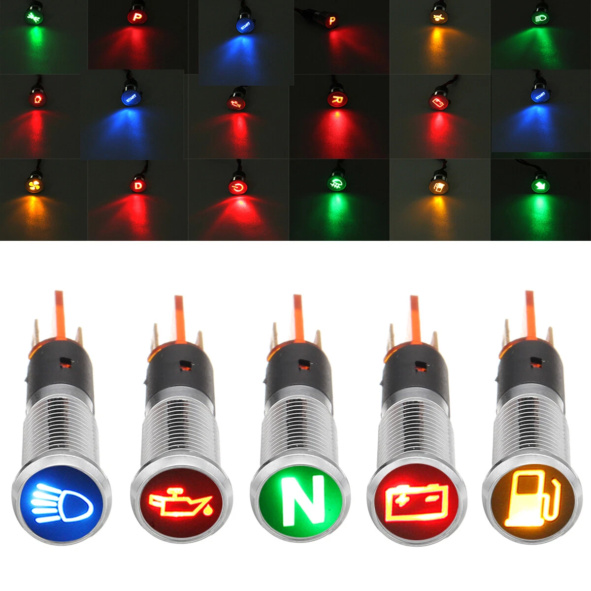 Led dash cheap indicator lights