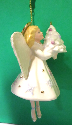 LENOX HEAVENLY BOUGHS ANGEL ORNAMENT -- -- NEW in BOX - Picture 5 of 12