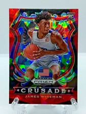 2020-21 Panini Prizm Draft Picks Red Ice Prizm #82 James Wiseman CR RC