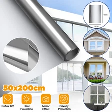 One Way Mirror Tint Window Film Privacy Protect UV Reflective Sun Block for Home