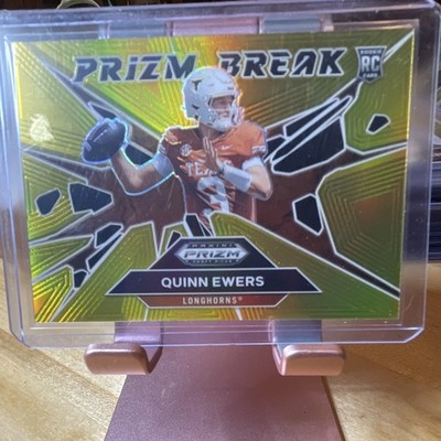Panini 2025 Prizm Draft Picks Quinn Ewers RC prizmBreak #22 Black Gold /5 #match