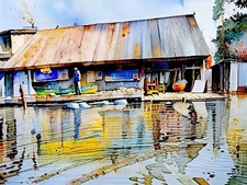 Vibrant Watercolor Fine Art Print, Home Decor, Gift for Art Lovers, Unique Artwo