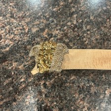 Name Of Belt: La Medusa Crystal Leather Belt            Size: 32 Inches 