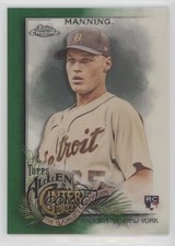 2022 Topps Allen & Ginter Chrome Green Refractor 33/99 Matt Manning #185 4z8
