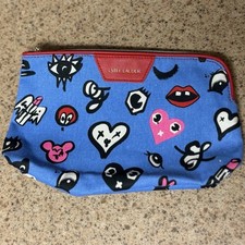 Estée Lauder Blue Zip Makeup Bag/Cosmetic Po...
