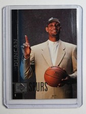 Tim Duncan Spurs 97-98 Upper Deck, Rookie Card #114 RC ⚡. rookie card picture