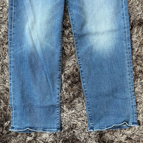 Mother Jeans Rambler Zip Flood Out Of The Blue Size 33 Straight Wide Leg Jeans - Picture 2 of 21