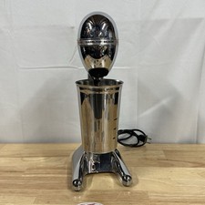 Hamilton Beach Malt Mixer Milkshake Model 730-3 Tested Working Stainless Cup