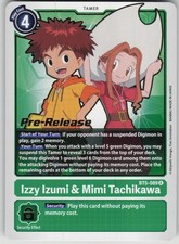 Digimon TCG Izzy Izumi & Mimi Tachikawa Rare Battle of Omni Pre-Release BT5-089