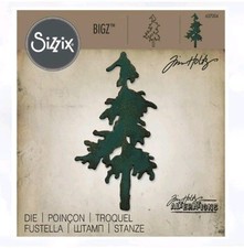 Retired Pine Tree Sizzix Bigz Tim Holtz Alterations Nature Die 657004