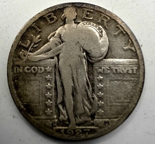 《SILVER》  1927-D  Standing Liberty Quarter *SILVER*