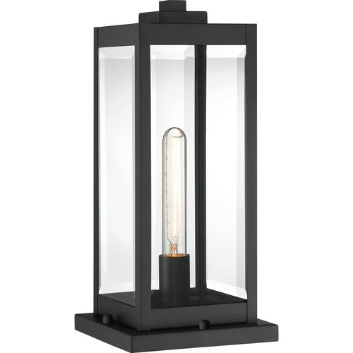Westover 1-Light Outdoor Lantern in Earth Black - Picture 1 of 6