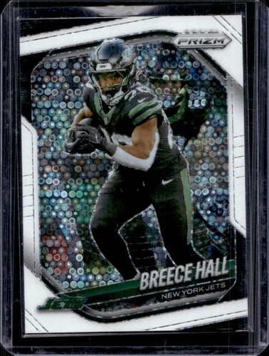 2025 Panini Prizm Breece Hall White Disco #50 Jets