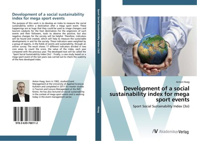 Development of a social sustainability index for mega sport events Anton Haag
