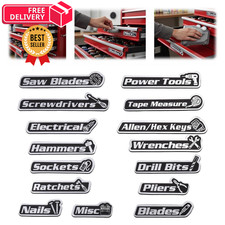 15pack Magnetic Tool Box Labels Strong Toolbox Labels Ideal Black 15pack Magnetic Tool Box Labels Strong Toolbox Labels Ideal Black