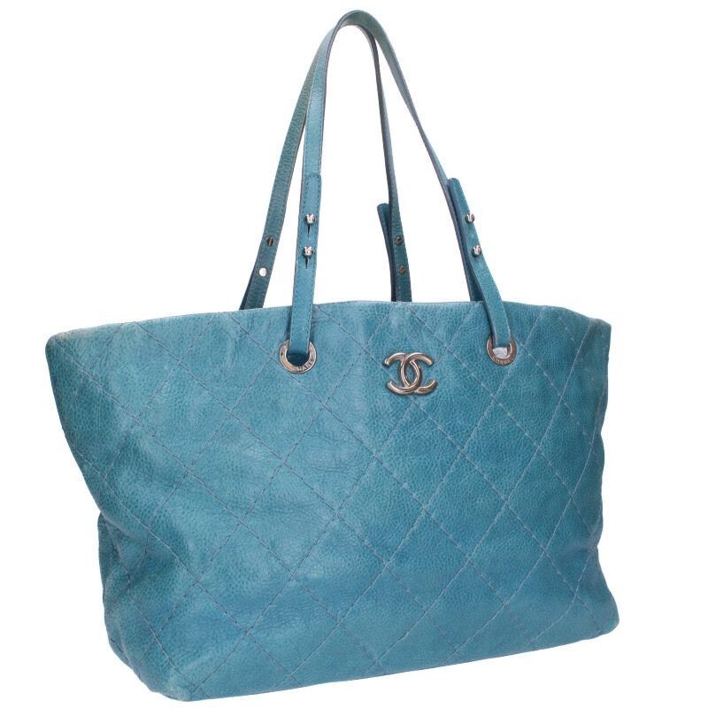 Chanel Coco Mark Quilted Tote Bag in Black 858961