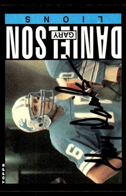 Gary Danielson Signed Auto Autographed Card 1985 Topps #56 Detroit Lions