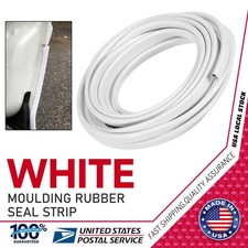 White Edge Trim U-channel Rubber Seal Edge Trim 20ft For Car Bus Pickup Truck