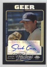 2005 Topps Chrome Update & Highlights Black Refractor 182/200 Josh Geer Auto 0af
