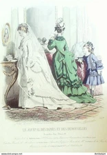 J.Dames & Demoiselles 1866 Fashion Engraving # 1111 (Old Fashion Plate)