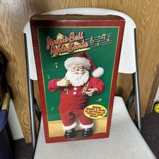 Vintage Jingle Bell Rock Santa Singing Dancing Animated Christmas 1998 TESTED