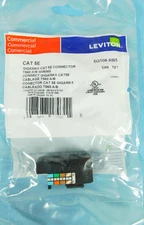 5G108-RB5 GIGAMAX Cat5e Quickport Jack, Keystone Fit - DARK BROWN - BOX OF 64