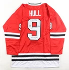 Bobby Hull Signed Custom Red Hockey Jersey HOF 1983 Golden Jet Insc JSA