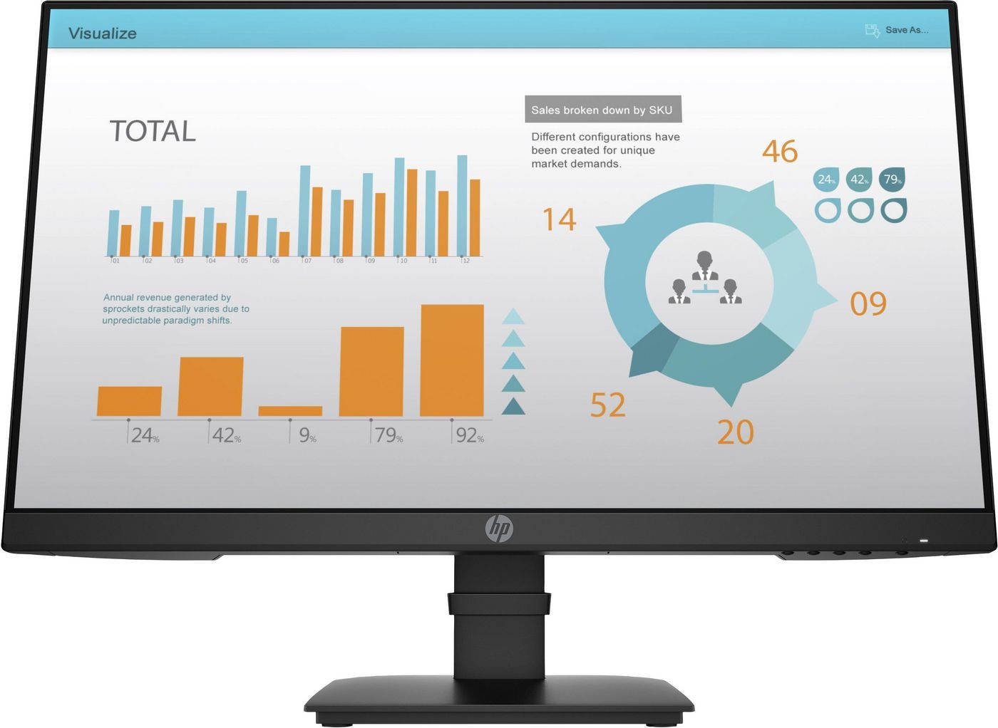 HP 1A7E5AT#ABB HP P24 G4 FHD 23.8IN IPS DP - Image 2