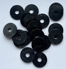M6 Rubber Washers 22.4mm O/D X 6.5mm I/D X 1.5mm Thk, various quantities
