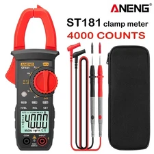 Digital Multimeter Tester AC DC Volt Ohm Amp Clamp Meter Auto Range LCD Handheld
