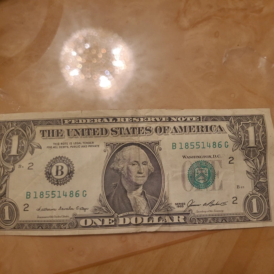 3 bills-  $1 One Dollar Bills  1985 Series  - Image 4 of 4