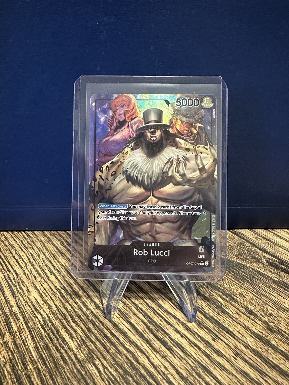 One Piece TCG: Rob Lucci OP07-079 Leader Alt Art | 500 Years in the Future 
